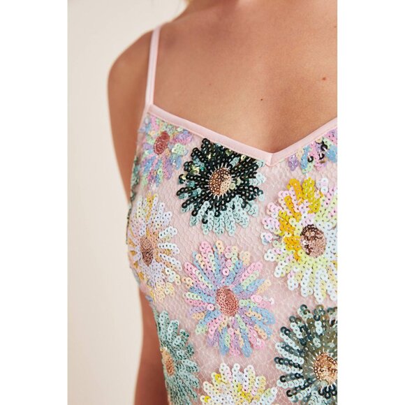 Anthropologie Eva Franco Fleurelle Sequined Tank - Picture 5 of 12